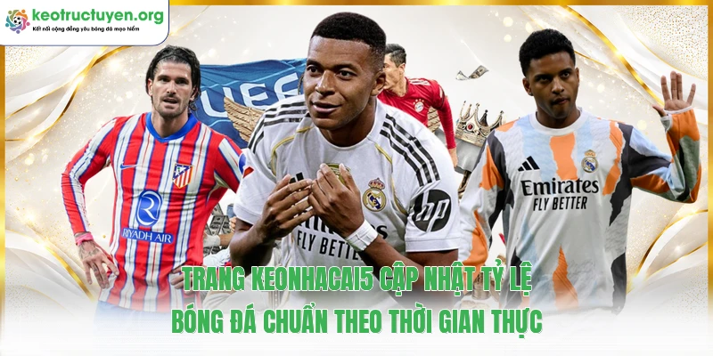 KeoNhaCai5 - Tỷ Lệ Kèo Nhà Cái 5 Cập Nhật Nhanh Chóng 24/7 Trang keonhacai5 cập nhật tỷ lệ bóng đá chuẩn theo thời gian thực